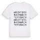 Wächtersbach ordlek t-shirt