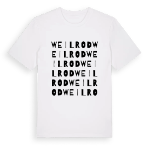 Weilrod ordlek t-shirt – ekologisk bomull t-shirt från Pinshirt