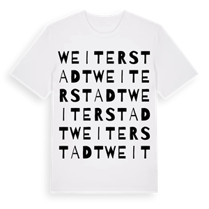 Weiterstadt ordlek t-shirt – ekologisk bomull t-shirt från Pinshirt
