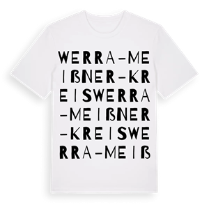 Werra-Meißner-Kreis ordlek t-shirt – ekologisk bomull t-shirt från Pinshirt