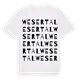 Wesertal ordlek t-shirt