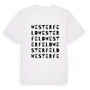 Westerfeld ordlek t-shirt – ekologisk bomull t-shirt från Pinshirt