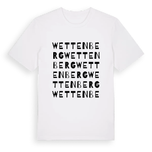 Wettenberg ordlek t-shirt – ekologisk bomull t-shirt från Pinshirt