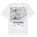 Wetteraukreis karta t-shirt