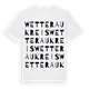 Wetteraukreis ordlek t-shirt