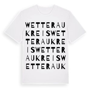 Wetteraukreis ordlek t-shirt – ekologisk bomull t-shirt från Pinshirt