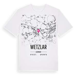 Wetzlar karta t-shirt – ekologisk bomull t-shirt från Pinshirt
