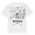 Wiesbaden karta t-shirt