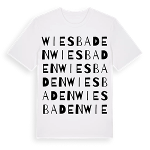 Wiesbaden ordlek t-shirt – ekologisk bomull t-shirt från Pinshirt