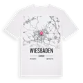 Wiesbaden karta t-shirt