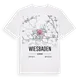 Wiesbaden karta t-shirt