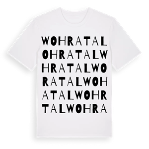 Wohratal ordlek t-shirt – ekologisk bomull t-shirt från Pinshirt