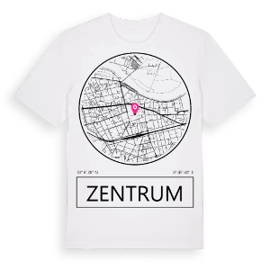 Zentrum t-shirt – ekologisk bomull t-shirt från Pinshirt