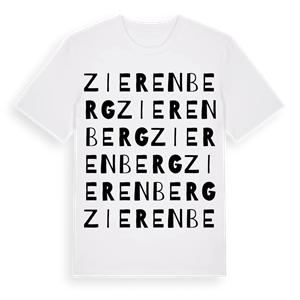 Zierenberg ordlek t-shirt – ekologisk bomull t-shirt från Pinshirt