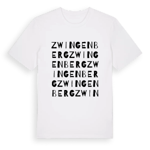 Zwingenberg ordlek t-shirt – ekologisk bomull t-shirt från Pinshirt