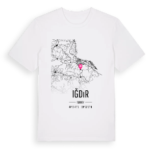 Iğdır karta t-shirt – ekologisk bomull t-shirt från Pinshirt