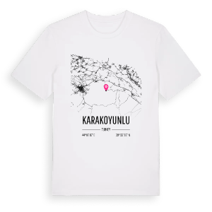 Karakoyunlu karta t-shirt – ekologisk bomull t-shirt från Pinshirt