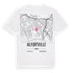 Alfortville karta t-shirt