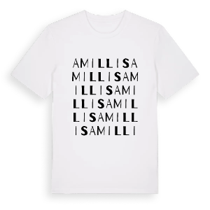 Amillis ordlek t-shirt – ekologisk bomull t-shirt från Pinshirt