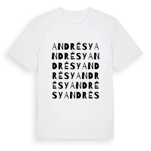 Andrésy ordlek t-shirt – ekologisk bomull t-shirt från Pinshirt
