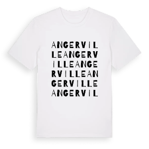 Angerville ordlek t-shirt – ekologisk bomull t-shirt från Pinshirt