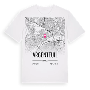 Argenteuil karta t-shirt – ekologisk bomull t-shirt från Pinshirt