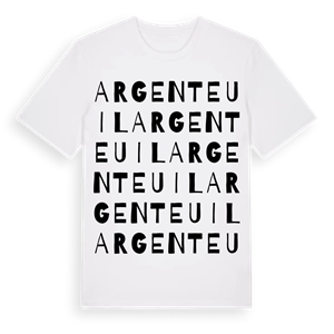 Argenteuil ordlek t-shirt – ekologisk bomull t-shirt från Pinshirt