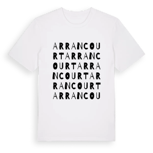 Arrancourt ordlek t-shirt – ekologisk bomull t-shirt från Pinshirt