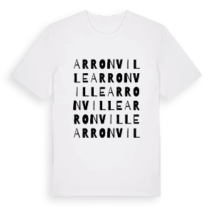 Arronville ordlek t-shirt – ekologisk bomull t-shirt från Pinshirt