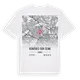 Asnières-sur-Seine karta t-shirt