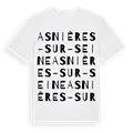 Asnières-sur-Seine ordlek t-shirt