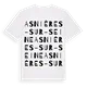 Asnières-sur-Seine ordlek t-shirt