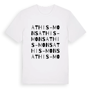 Athis-Mons ordlek t-shirt – ekologisk bomull t-shirt från Pinshirt
