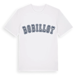 Bobillot college t-shirt – ekologisk bomull t-shirt från Pinshirt