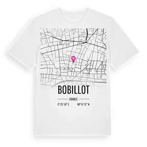 Bobillot karta t-shirt – ekologisk bomull t-shirt från Pinshirt