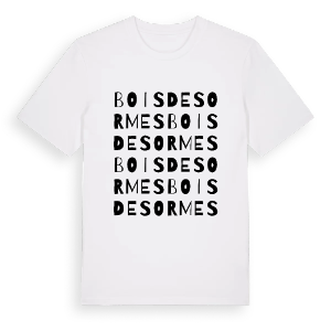 Bois des Ormes ordlek t-shirt – ekologisk bomull t-shirt från Pinshirt
