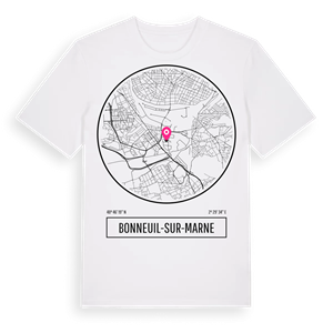Bonneuil-sur-Marne t-shirt – ekologisk bomull t-shirt från Pinshirt
