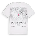 Bords d'Oise karta t-shirt