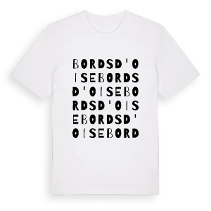 Bords d'Oise ordlek t-shirt – ekologisk bomull t-shirt från Pinshirt