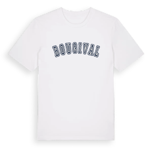 Bougival college t-shirt – ekologisk bomull t-shirt från Pinshirt