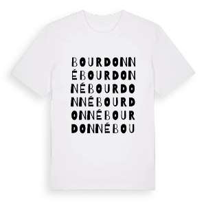 Bourdonné ordlek t-shirt – ekologisk bomull t-shirt från Pinshirt