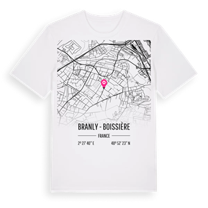 Branly - Boissière karta t-shirt – ekologisk bomull t-shirt från Pinshirt