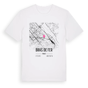 Bras de Fer karta t-shirt – ekologisk bomull t-shirt från Pinshirt