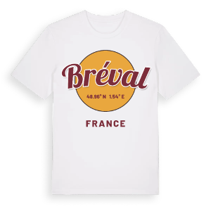 Bréval cirkel t-shirt – ekologisk bomull t-shirt från Pinshirt