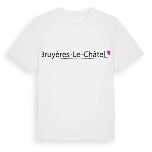 Bruyères-le-Châtel hjärta t-shirt – ekologisk bomull t-shirt från Pinshirt