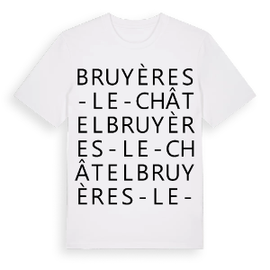 Bruyères-le-Châtel ordlek t-shirt – ekologisk bomull t-shirt från Pinshirt