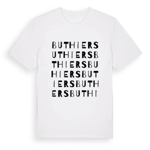 Buthiers ordlek t-shirt – ekologisk bomull t-shirt från Pinshirt
