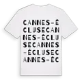 Cannes-Écluse ordlek t-shirt