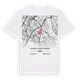 Centre Ancien - Chenevier - Déménitroux karta t-shirt