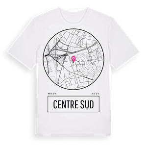 Centre Sud t-shirt – ekologisk bomull t-shirt från Pinshirt